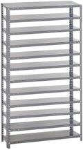 Quantum Storage Systems 1275-000-12 Shelving Unit, 12" D x 36" L x 75" H, Carbon Steel, Galvanized by QuantumStorageSystems