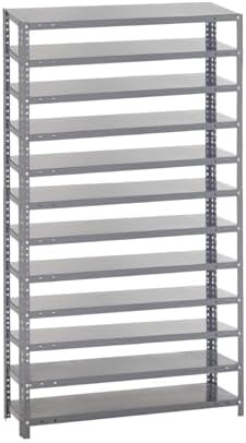 Quantum Storage Systems 1275-000-12 Shelving Unit, 12" D x 36" L x 75" H, Carbon Steel, Galvanized by QuantumStorageSystems
