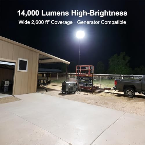 Kekeou 100W LED Flood Light Outdoor with 6.56ft Cord & Plug, 14000LM 5000K - Image 5