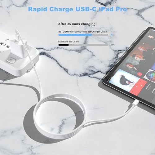 2Pack for Apple USB C to USB C Charging Cable 3ft 240W,Type C to TypeC Cord - Image 7