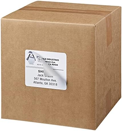 Avery Printable Shipping Labels with Sure Feed, 3-1/3" x 4", White, 600 Blank Mailing Labels for Laser Printers (5164) - Image 4