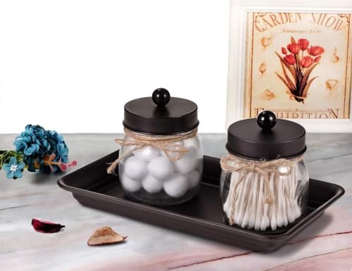 SheeChung Metal Vanity Tray, Bathroom Counter Storage Tray, Bronze - Image 6