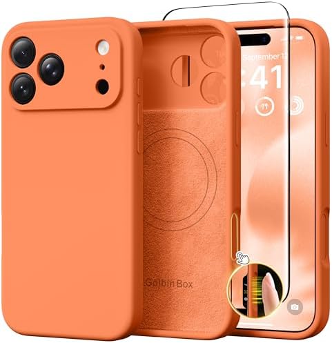 GolbinBox Magnetic for iPhone 18 Pro Max Case/17 Pro Max Case, Dusty Orange by GolbinBox