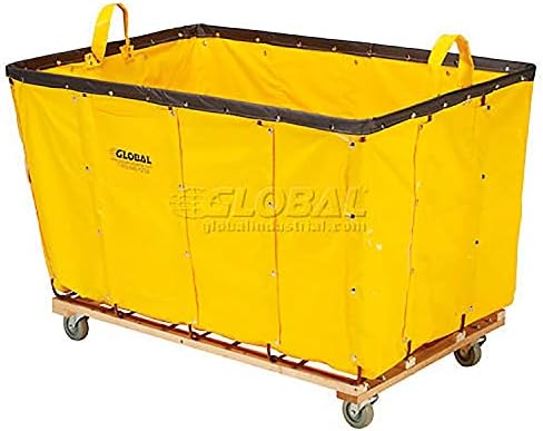 GLOBAL INDUSTRIAL Vinyl Basket Bulk Truck, 20 Bushel - Image 2