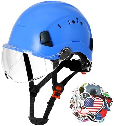 Aolamegs Construction Hard Hat with Visor and Chin Strap for Men,ANSI Z89.1 by Aolamegs