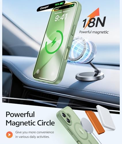 FNTCASE for iPhone 17 Case, Compatible with Magsafe, Glass Screen Protector - Image 3