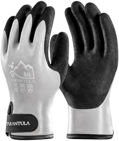 Tarantula 100% Waterproof Winter Work Gloves for Men & Women, Thermal Insulated Freezer Gloves for Cold Weather by Tarantula
