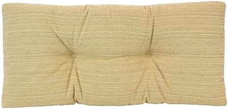 Klear Vu The Gripper Non-Slip Tufted Bench Cushion for Indoor Furniture, Assembled in USA, Entryway Storage, Bay Window, Corner Nook or Piano Seat, 30 Inches, Chenille Natural by KlearVUHomeTextiles