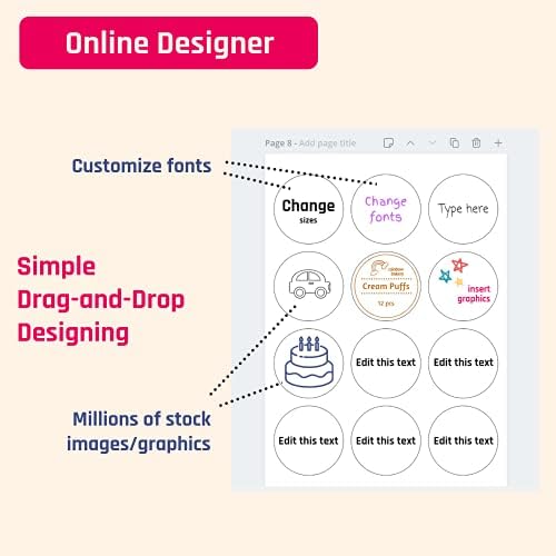 2 inch Round Labels Printable Circle Stickers - 8.5" x 11", 30 Sheets - Image 6