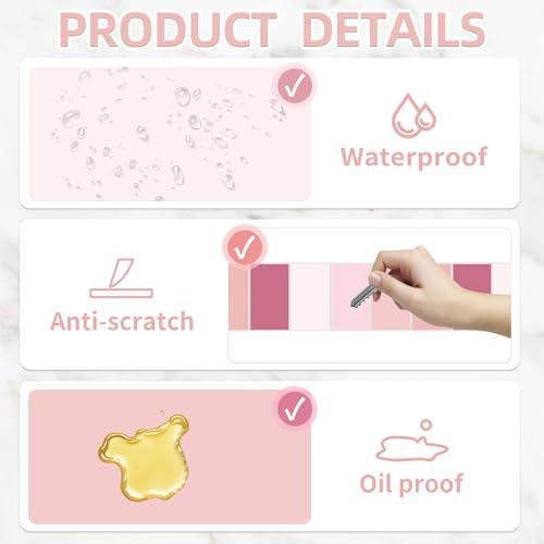 2''x1'' Pink Direct Thermal Barcode Labels,Self-Adhesive Thermal Printer Stickers for Address Design DIY Logo Business - Image 3