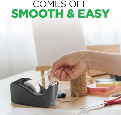 Scotch Desktop Tape Dispenser,Black Two-Tone,1 Dispenser/Pack (C60-BK),(Pack of 12) - Image 4