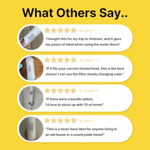 2 Packs Korea Made Shower Filter - Remove Toxic Chemicals, Hard Water & Chlorine - Showerhead Filter for Shower Head - Fits All Shower Types - Superior Water Filtration for Healthier Skin - Image 2