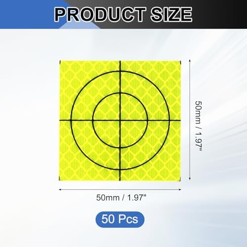 PATIKIL Survey Reflector Target Self-Adhesive Reflective Sheet Target Mark Tape, Suit for Ship Inspection - Image 2