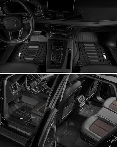 3W Floor Mats for Audi Q5 SQ5 2018-2025, TPE All-Weather Custom Fit - Image 3