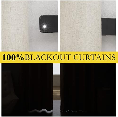 NICETOWN 100% Blackout Curtain for Sliding Glass Door 100"x84" - Image 2