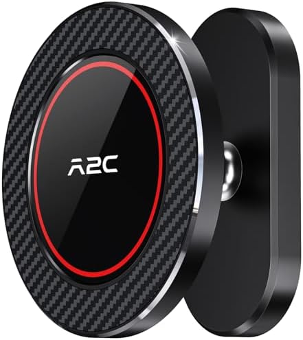 A2C Alloy Magnetic Golf Cart Phone Holder, Golf Accessories for Men, Black by A2CSupportAlways