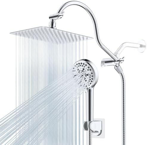Hibbent All Metal cUPC Certified High Pressure Rainfall 10'' Shower Head by Hibbent