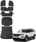 AUXKO Floor Mats Cargo+Backrest+Under Trunk Mat for Ford Explorer 2015-2019 by AUXKO