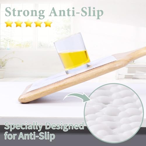 Drawer and Shelf Liner for Kitchen Cabinet Non Slip Waterproof Shelf Paper Non Adhesive Refrigerator Liners White Marble Easy Liners for Bathroom Cupboard (White Marble, 12 in X 10 Ft) - Image 4