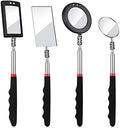 BBTO 4 Pcs LED Telescoping Inspection Mirror,Classic Style,Various Sizes by BBTO
