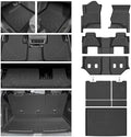 Floor Mats for 2015-2020 Chevy/Chevrolet Suburban & GMC Yukon XL 8 Seats, All Weather Cargo Liner for Suburban Accessories, Heavy Duty TPE Cargo Mats, Car Accessories by cartist