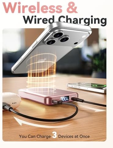 Magnetic Portable Charger 10000mAh, Fast Charging MagSafe Battery Pack - Image 5