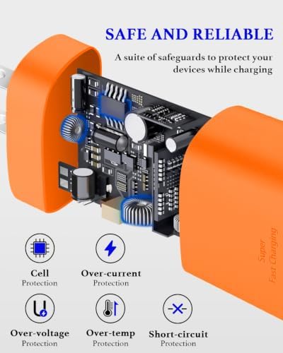 25W Type C Charger Fast Charging Long 10 FT Fast Charger USB C Cable - Image 2
