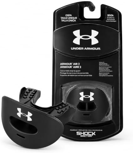 Under Armour Armour Air Lip Guard Black One Size by Unknown
