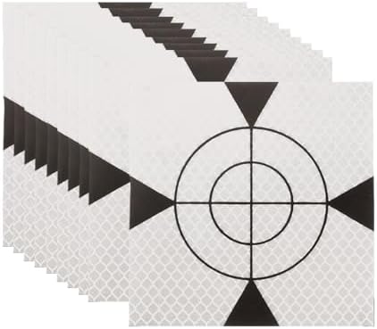 PATIKIL Survey Reflector Target Self-Adhesive Reflective Sheet Surveying Target Mark Tape, Suit for Ship Inspection by PATIKIL