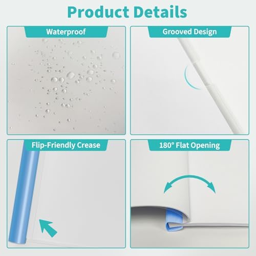 Clear Report Covers with Sliding Bars, 50 Sheet, Blue Gradient, 10 Pack - Image 4