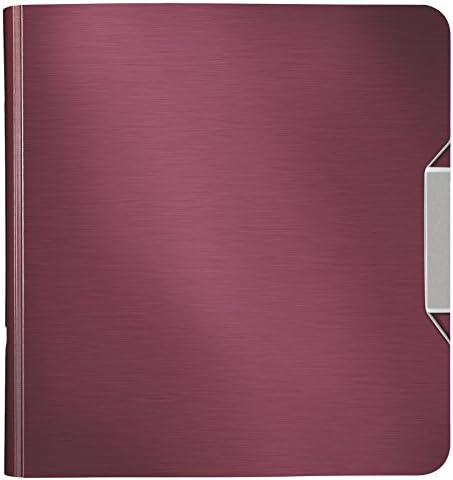 Leitz Lever Arch File, Garnet red, A4, Curved Spine 6.5 cm Width, Elastic Fastening, Light polyfoam, Style Range, 11090028 - Image 3