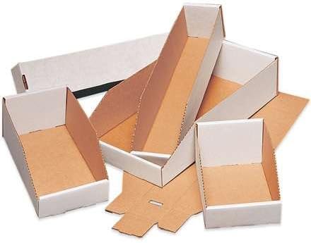 2 x 24 x 4 1/2" White Bin Boxes - 50 per bundle by Unknown