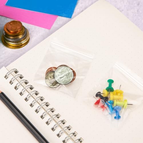 1200Pcs 2" x 2" Plastic Zip Bags, Clear, 2 Mil Thick - Image 7