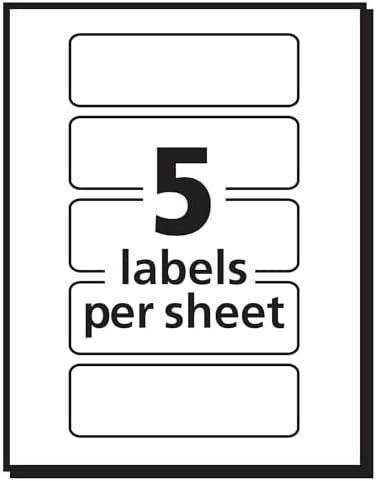 Avery® Removable Print or Write Color Coding Labels, 1 x 3 Inches, 200 Labels (5481) - Image 2
