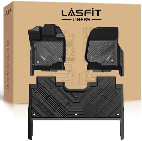 LASFIT Floor Mats for Ford F-150 2015-2026 SuperCrew, w/Fold Flat Storage by LASFIT