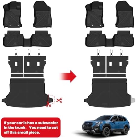 LASFIT Floor Mats & Cargo Mat for Subaru Forester 2019-2024 - Image 2