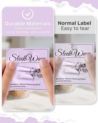 iEager Purple 3" x 3" Square Thermal Label Stickers, 500 Labels/Roll - Image 4