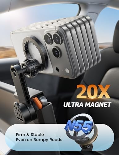 Lamicall Magnetic Phone Holder for Tesla Model 3 and Y Strongest N55 Magnet - Image 2