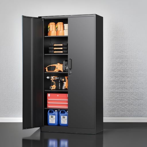 STANI Metal Garage Storage Cabinet - Image 6