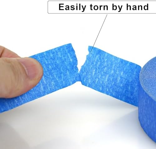 3 Pack Blue Painters Tape - Masking Tape 1 Inch Wide - Multi-Surface, Smart Adhesion, Indoor & Outdoor - 300FT Total - Paint Tape for DIY, Labeling, Art, Car, General Purpose (#3910) - Image 5