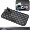 Multifunctional Car Anti-Slip Mat, Anti-Slip Rubber Dashboard Storage Pad and Phone Holder, Universal Dashboard Storage Accessories for Most Cars (Black & Gray) by Unknown