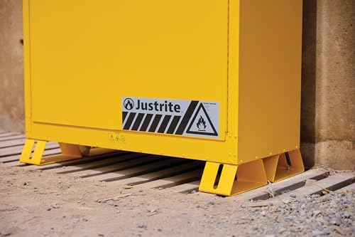 Justrite Reinforced Steel Outdoor Flammable Liquid Storage Cabinet - Image 6