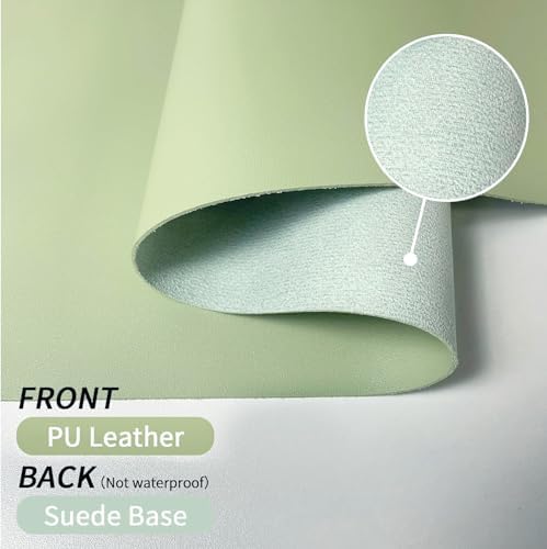 Bloss Green Desk Mat, Desk Matt for Desktop, Large Leather Desk Pad, Desk Pad Mat Waterproof, Computer Mat for Office Work/Home/Decor (31.5 x 15.7 Inches) - Image 5