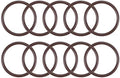uxcell Fluorine Rubber O-Rings 25mm OD 21mm ID 2mm Width, Metric FKM Sealing Gasket, Pack of 10 by uxcell