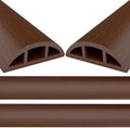 Eapele Floor Cord Cover 10ft (2 Pack) Cord Covers for Wires on Floor, Heavy Duty Extension Cord Cover, Rubber Floor Cable Cover, Prevent Trip Hazard for Sidewalk Home Office Outdoor or Indoor Settings by Eapele
