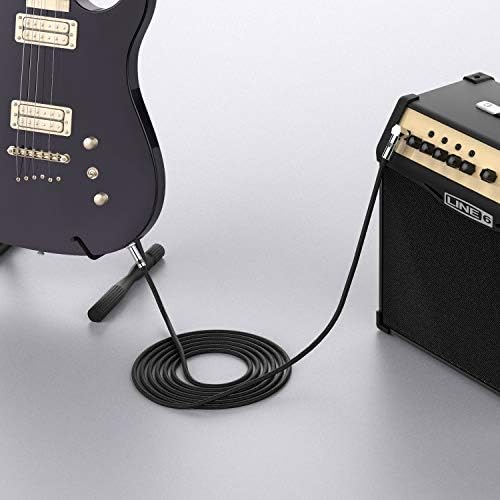 New Bee Guitar Cable 6ft Electric Instrument Cable Bass AMP Cord for Electric Guitar, Bass Guitar, Electric Mandolin, Pro Audio (Right Angle to Straight, Black) - Image 6