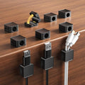 10 Pack Magnetic Cord Organizer Holder, Adjustable Cable Clips, Strong Adhesive Desk Cable Management Clips for Nightstand, Office, Car, Easy Open Design for Tidy Wire Organization by Lakeronelove