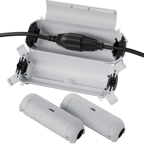 [3 Pack] Flemoon Outdoor Extension Cord Safety Cover with Waterproof Seal by FLEMOON