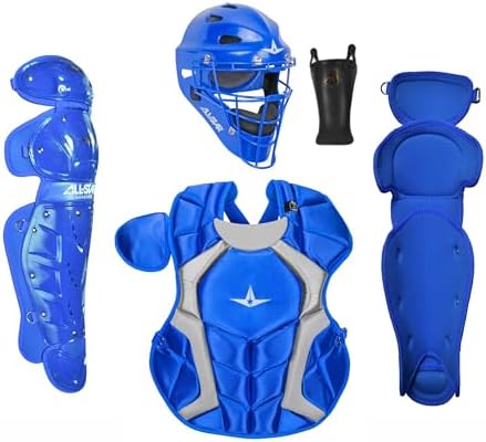 All-Star Player's Series Youth Catcher’s Kit – Complete Protective Baseball/ Softball Gear Set, NOCSAE Certified, Ages 7-16 by All-Star