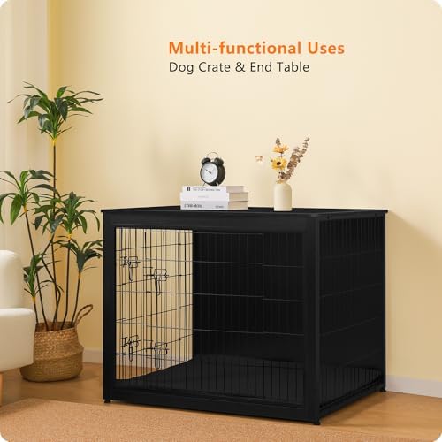 DWANTON 43.3" XXL Dog Crate Furniture with Cushion, Large Dog Kennel Indoor - Image 7